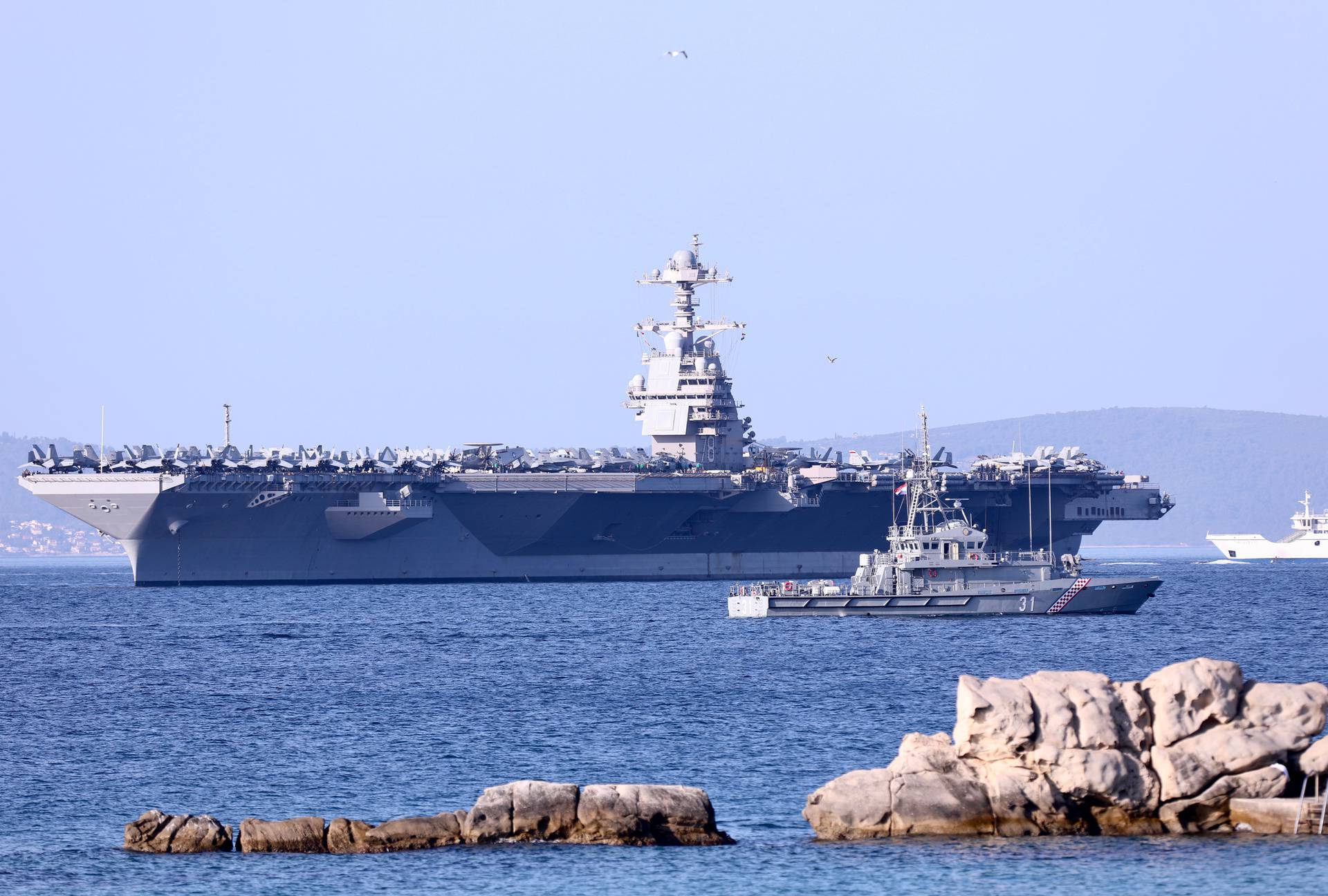 Američki nosač aviona USS Gerald R. Ford stigao je u Split