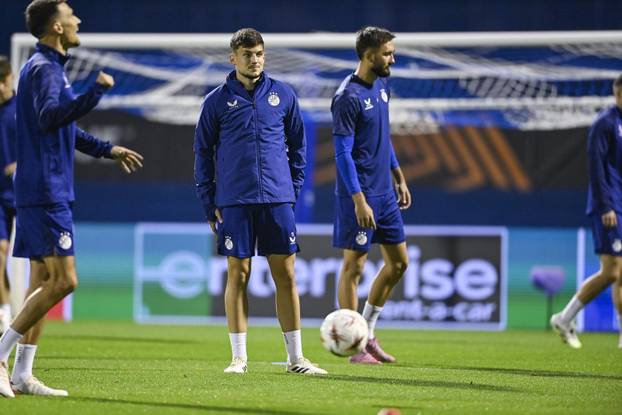 Zagreb: Trening GNK Dinamo uoči utakmice protiv Fenerbahce F.K.