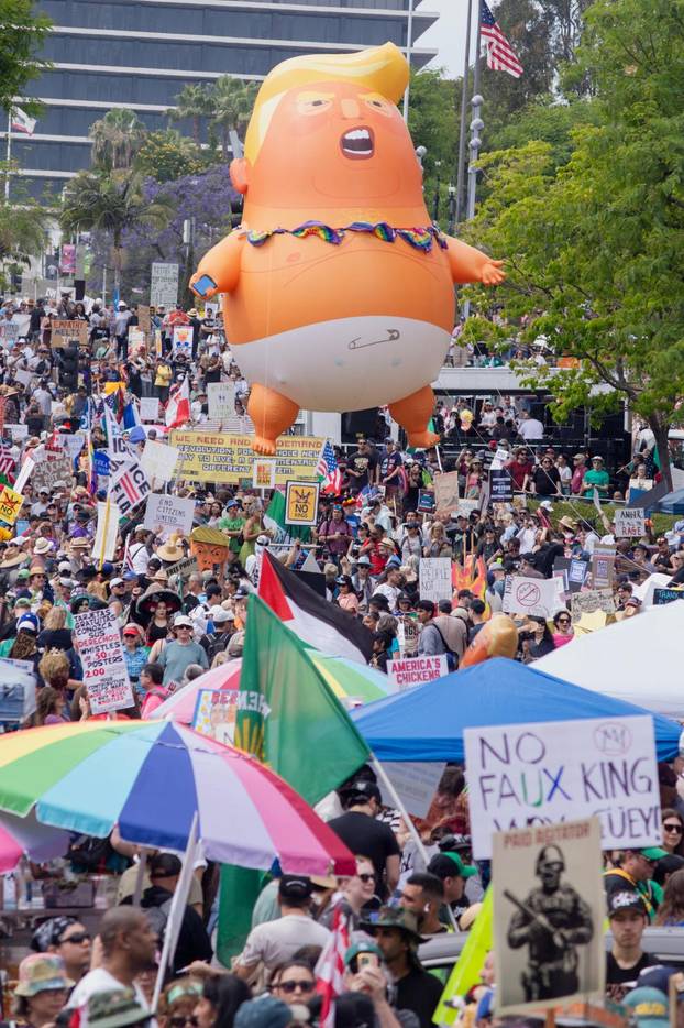 "No Kings" protest against U.S. President Donald Trump's administration policies in Los Angeles