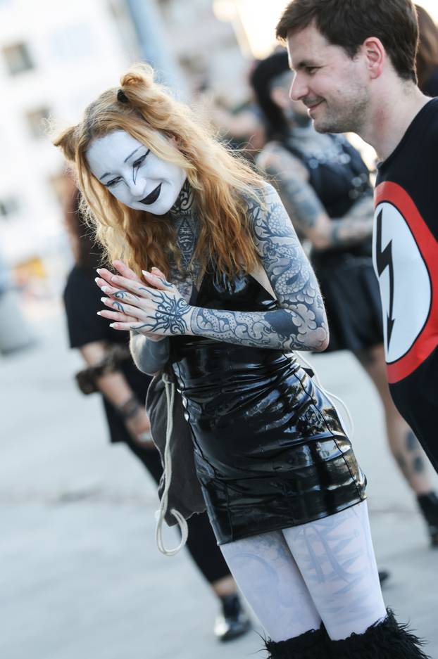 Zagreb: Atmosfera oko Arene uoci koncerta Marilyna Manson.