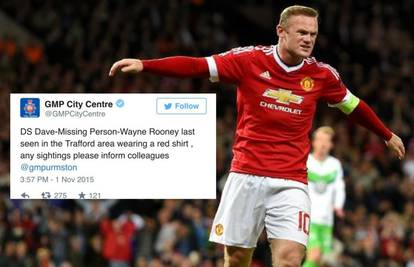 Policija stavila Rooneya među nestale: 'Viđen je na Traffordu'