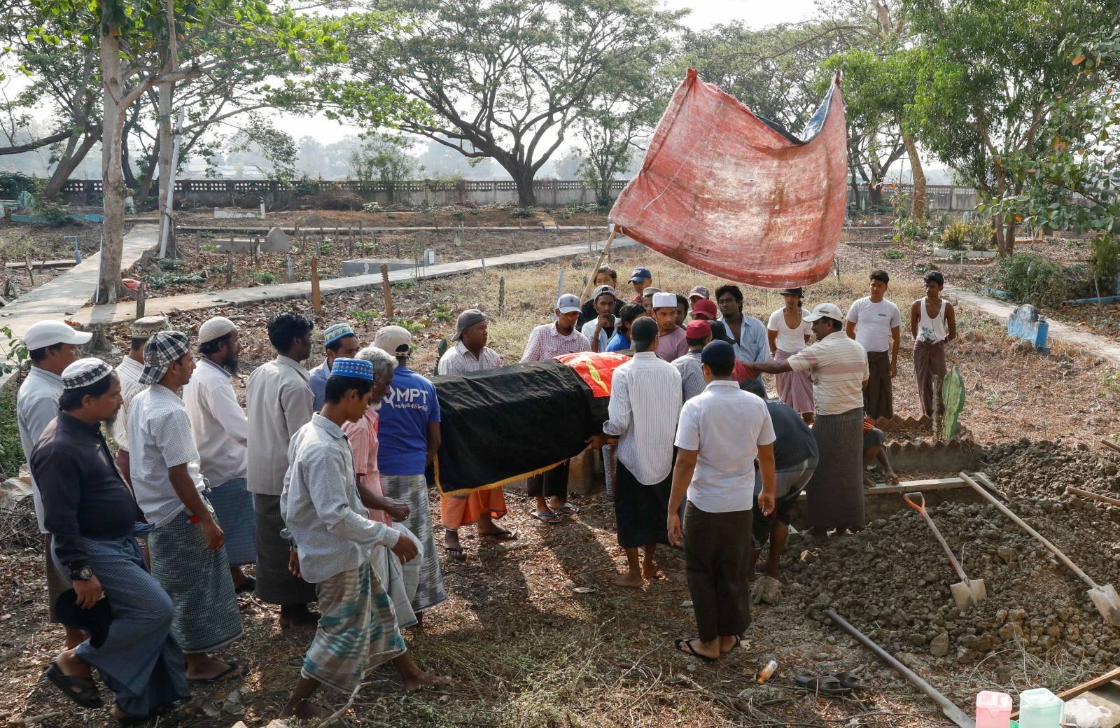 Protest against the military coup, in Yangon