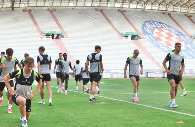 Split:  MŠK Žilina odradila trening na Poljudu