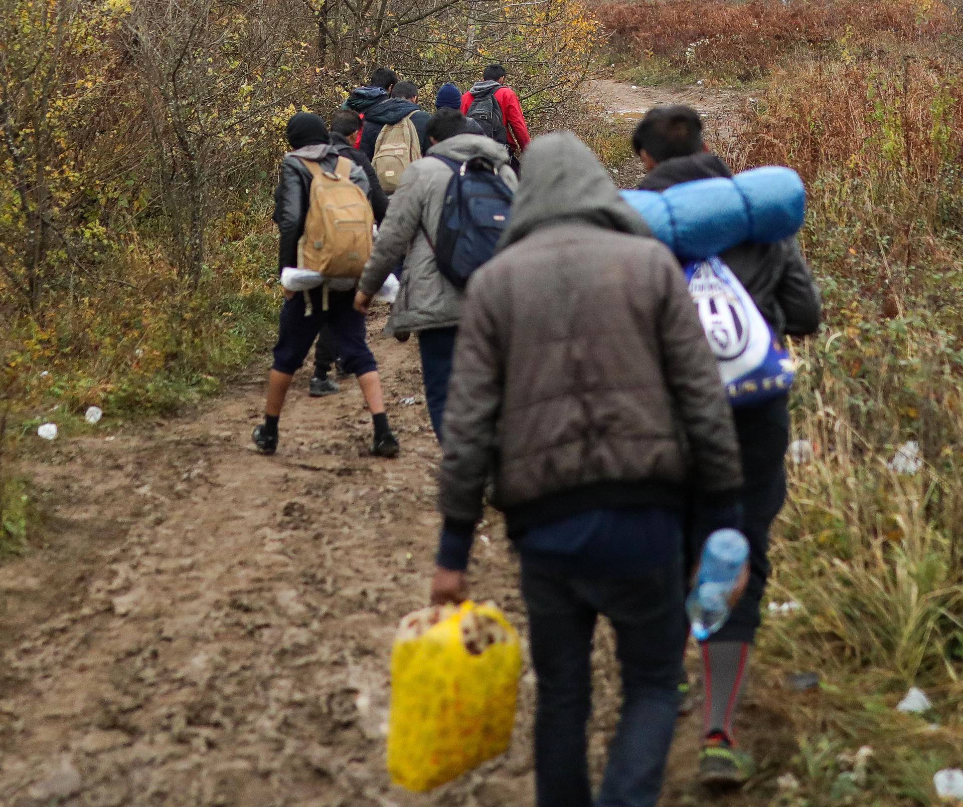 Policajci našli 71 migranta u šumi blizu Fužina, ne žele azil