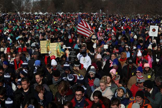 Anti-abortion demonstrators gather in Washington D.C. for the annual March for Life