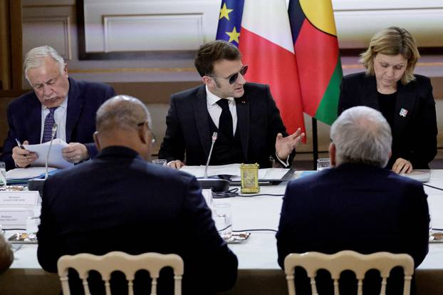 Meeting on New-Caledonia at the Elysee Palace in Paris