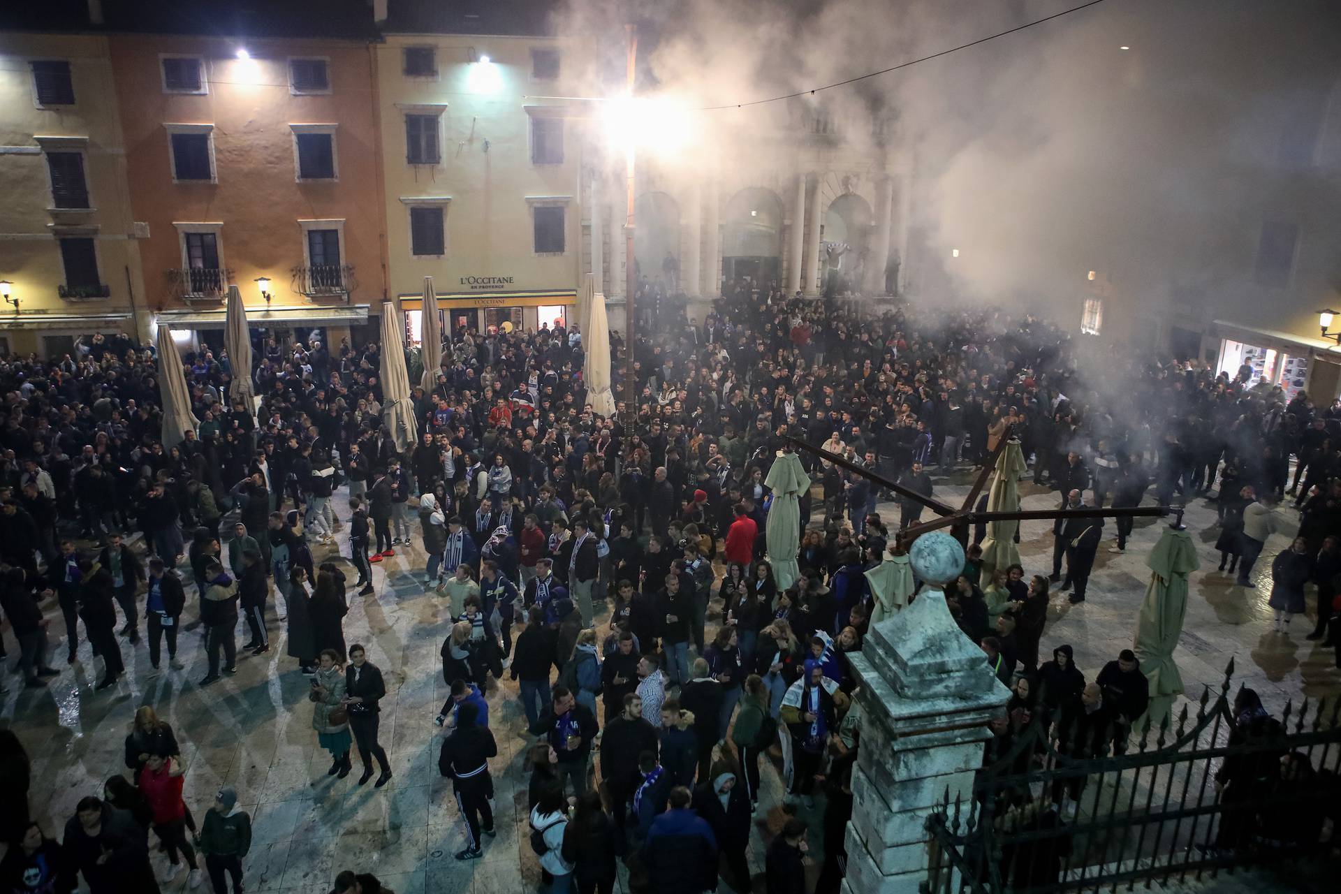 Zadar: Doček košarkaša Zadra nakon osvojenog kupa