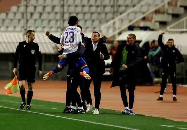 Split: Utakmica HNK Hajduk - NK Varaždin u četvrtfinalu Supersport Hrvatskog nogometnog kupa