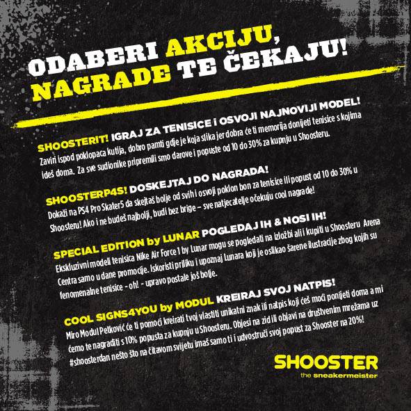 Di je Shooster, tu je akcija. Shooster dan u  Arena Centru