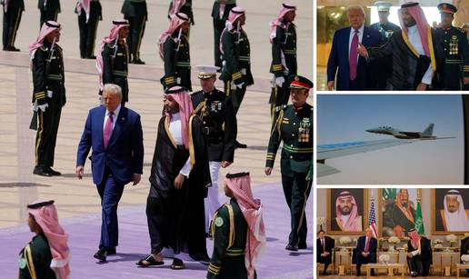 VIDEO Trump stigao u Saudijsku Arabiju: Dopratili su ga borbeni avioni, osiguranje na sve strane