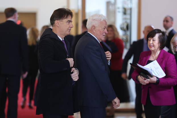 Zagreb: Dolazak uzvanika na inauguraciju predsjednika Zorana Milanovića