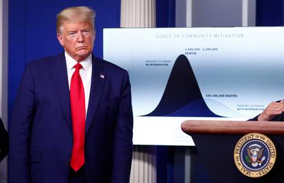 Trump ne želi paniku, a Bijela kuća predviđa 240.000 mrtvih