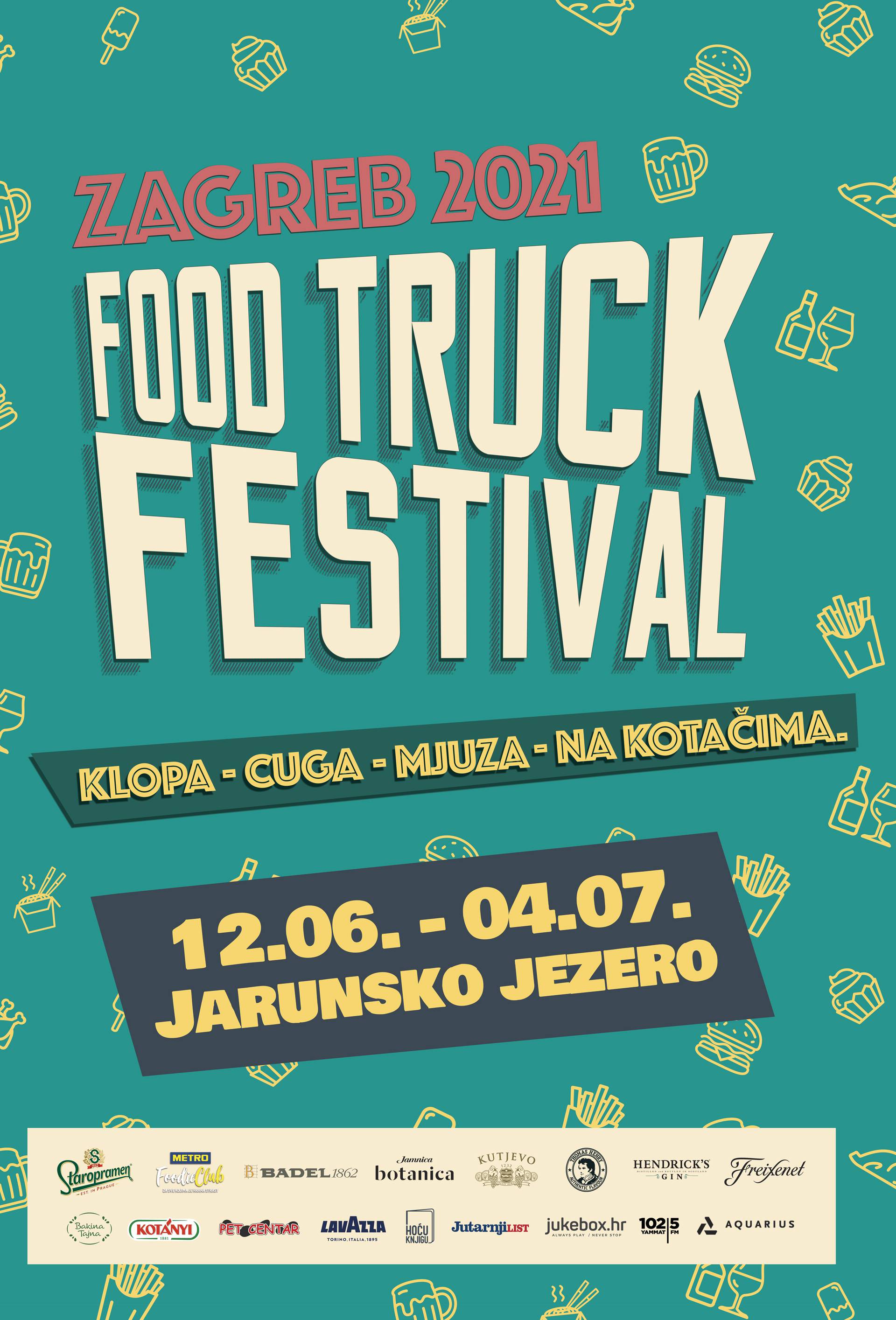 Ukrcajte se na karavanu, Food Truck Festival ponovno na Jarunu od 12.06. do 04.07.