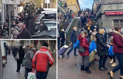 Policija na Trgu, kaos na Dolcu: 'Ovdje ko da je rat, nikad nisam vidio veći red za ribarnicu'