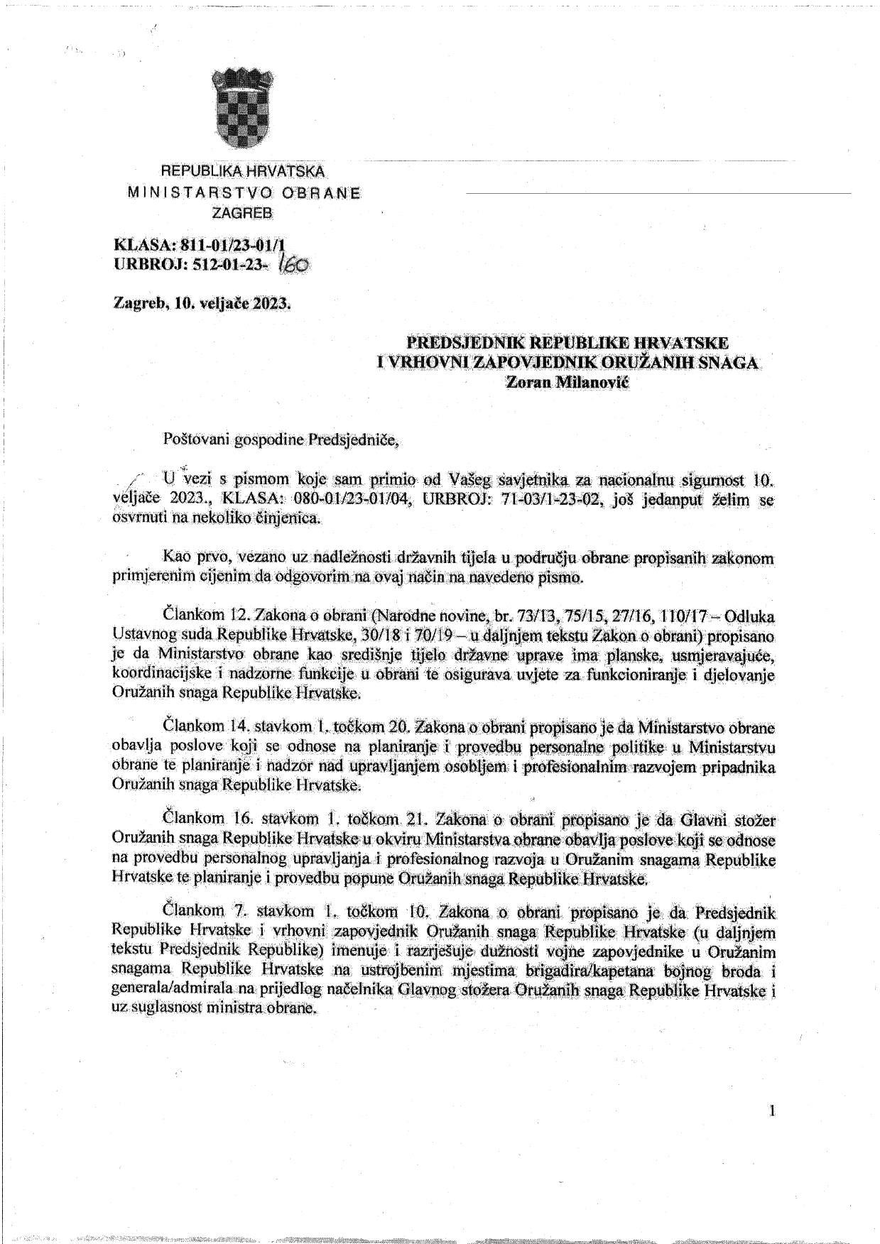 Vlada: 'Milanović sam preko Lozančića traži mjere za VSOA-u, a sada Vladu lažno optužuje...'