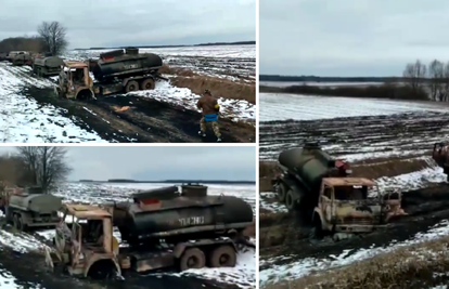 VIDEO Ukrajinci uništili kolonu ruskih cisterni: 'Bez goriva će im biti malo teže napasti Kijev'