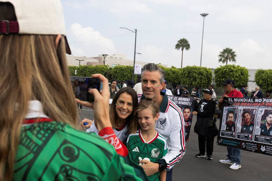 Protest march ahead of the opening match of the 2026 FIFA World Cup in Mexico City