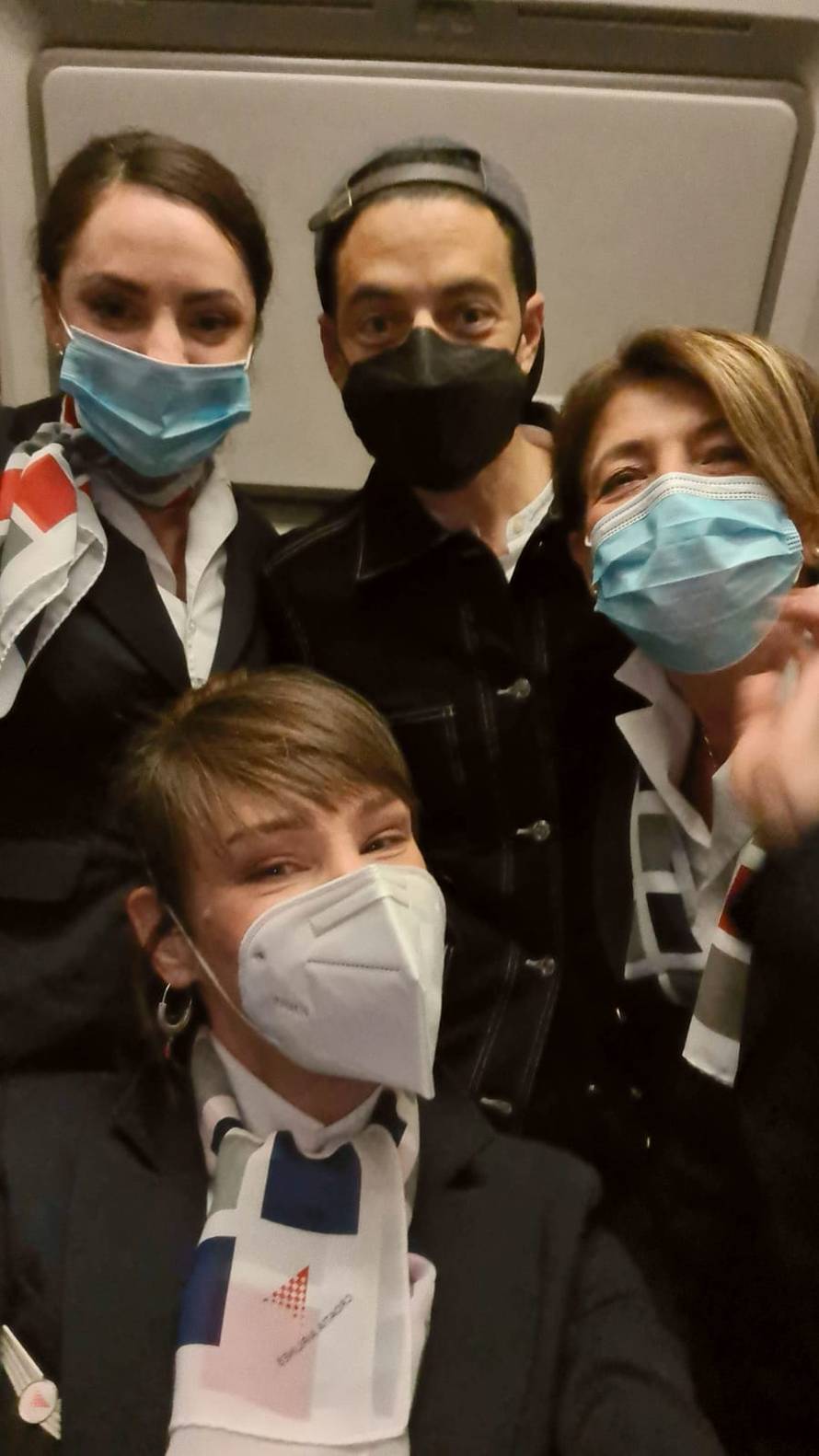 Rami Malek u Zagreb putovao Croatia Airlinesom: 'Bilo nam je zadovoljstvo imati ga na letu'