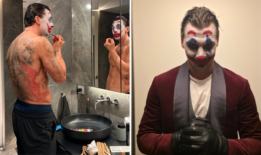 FOTO Zlatan se za Noć vještica našminkao u kultnog Jokera
