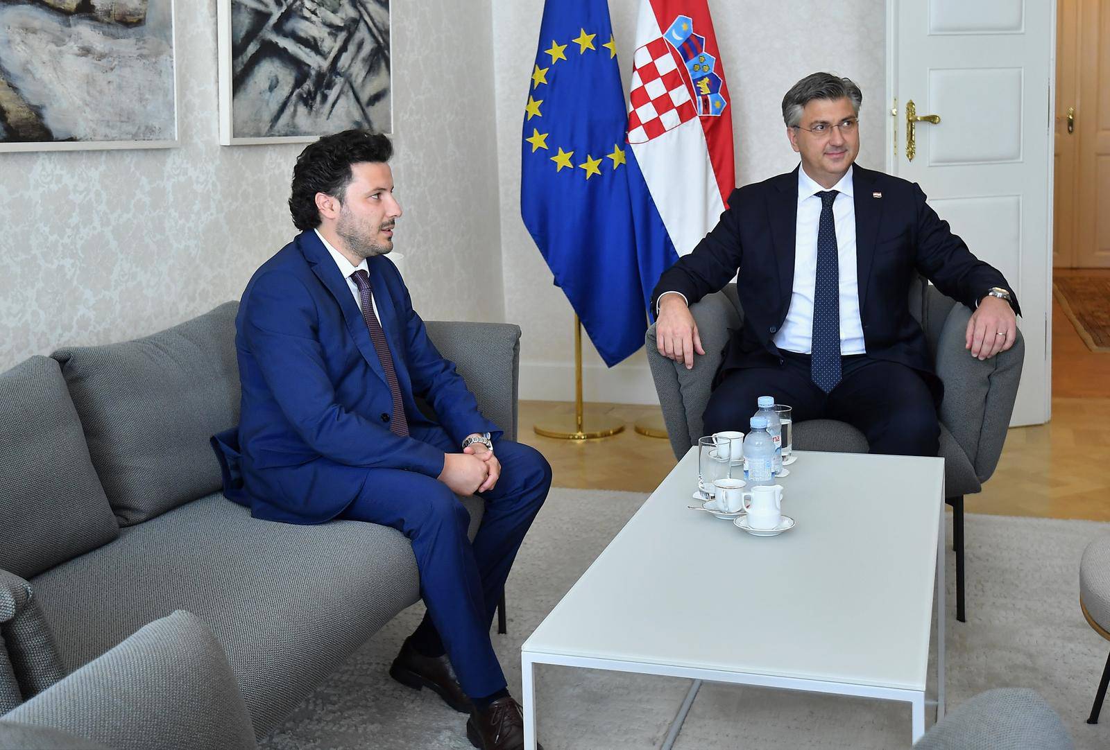 Andrej Plenković primio je predsjednika Vlade Crne Gore Dritana Abazovića