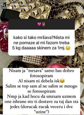 Kći Harisa Džinovića je priznala: 'Nisam ja mršava, samo se jako dobro i mnogo fotošopiram...'