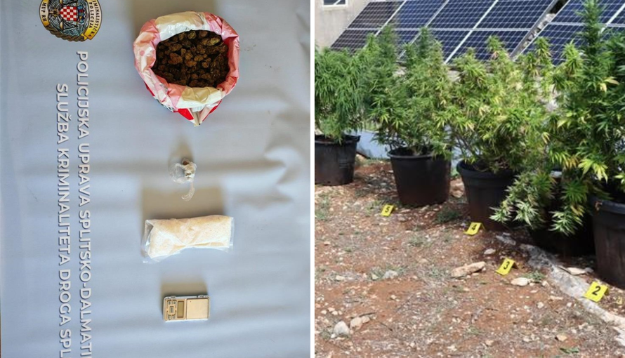 FOTO U Trogiru i na Hvaru pronašli speed i marihuanu
