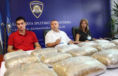 Splitska policija zaplijenila 16 kg 'trave' vrijedne 700.000 kn