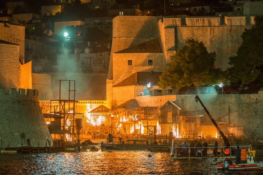 'Zapalili' Dubrovnik: Filmska ekipa za kraj priredila spektakl