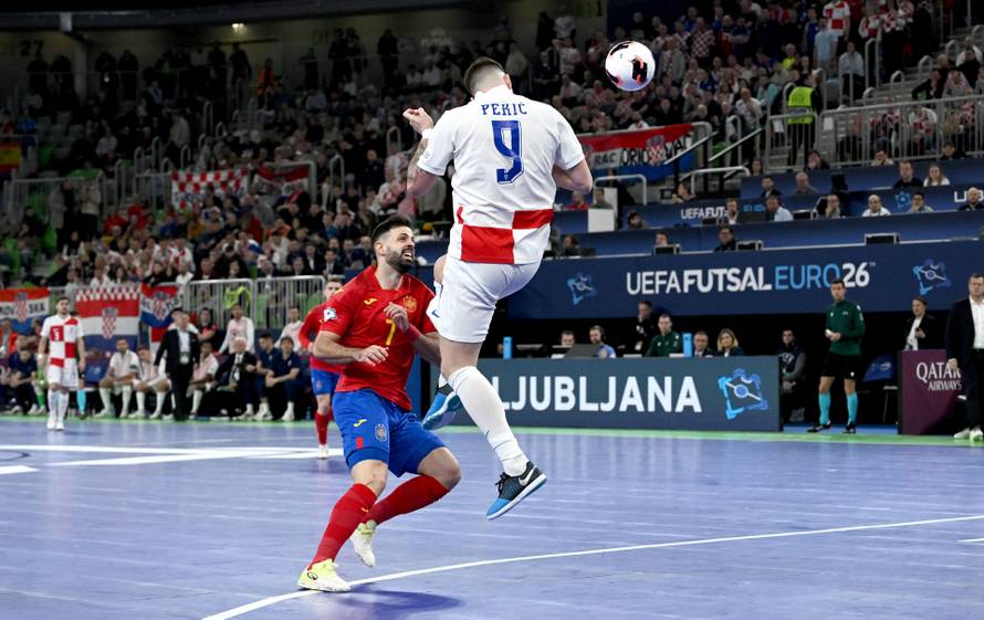 Susret Hrvatske i Španjolske u polufinalu Europskog prvenstva u futsalu