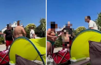 VIDEO Čovjek na plaži kod Zadra napao turiste i prijetio: 'Donit ću pištolj i sve ću ih poubijati!'