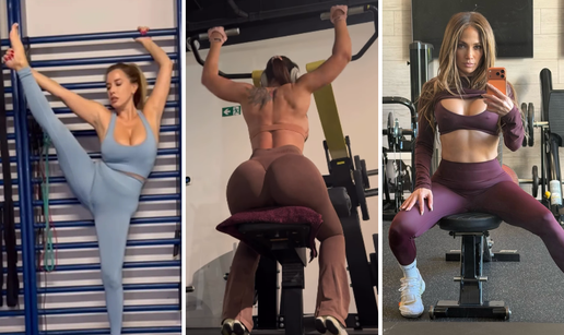 FOTO Guze kao isklesane! J.Lo, mama Renata, Nives i Longoria ne &scaron;tede se u teretani