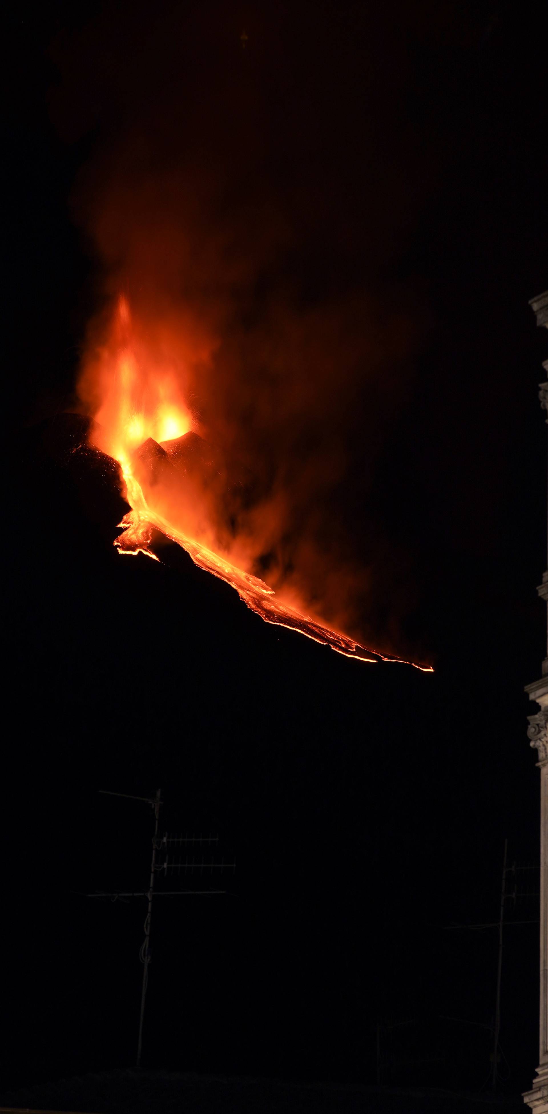 Mount Etna, Europe's most active volcano, leaps into action