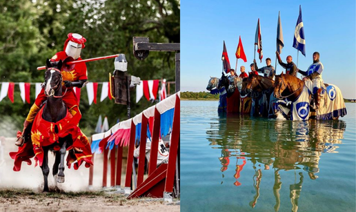 Na Gotlandu vitezovi podsjećaju turiste da se zaštite od korone