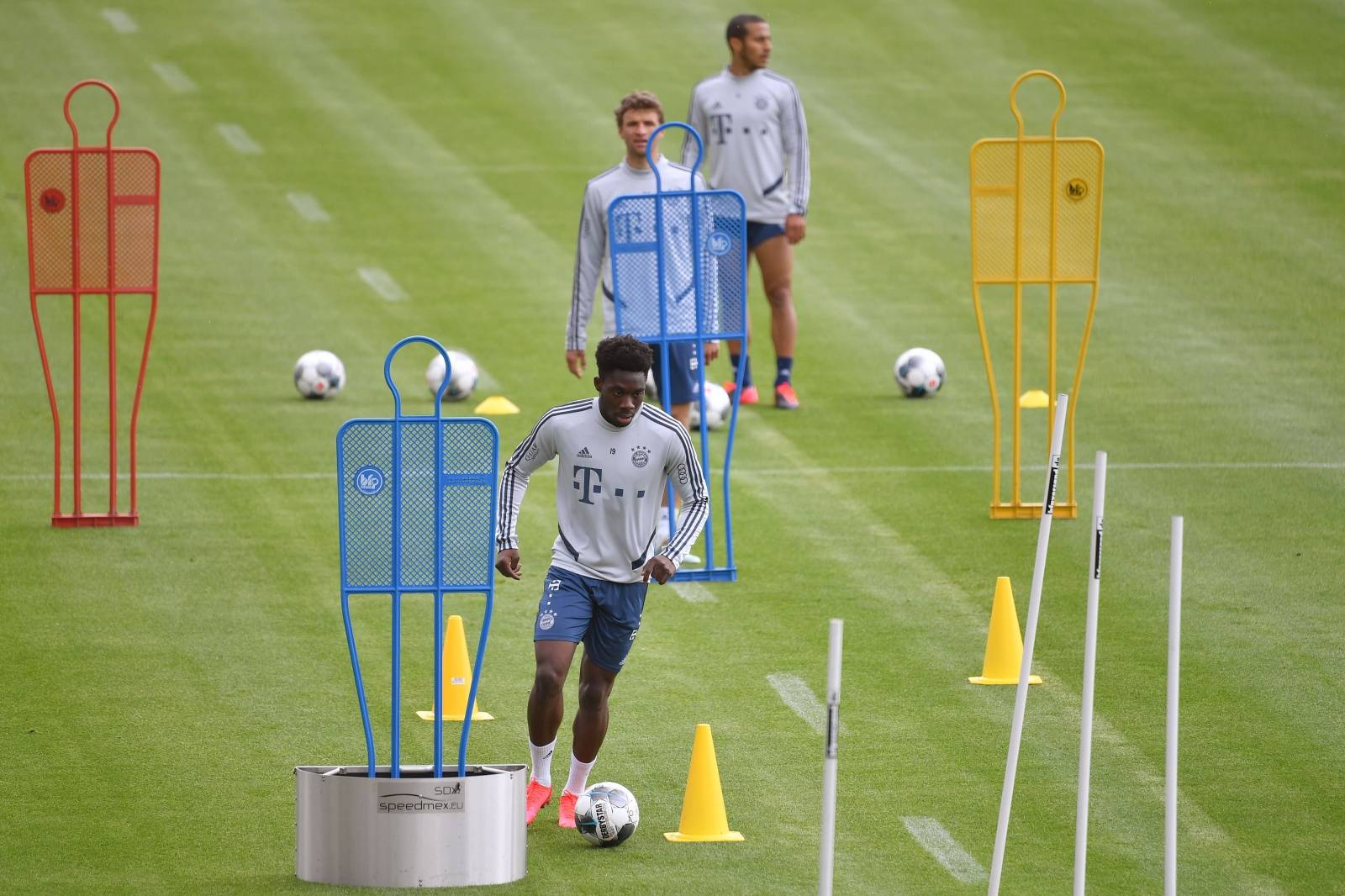 Training FC Bayern Munich in Corona times.