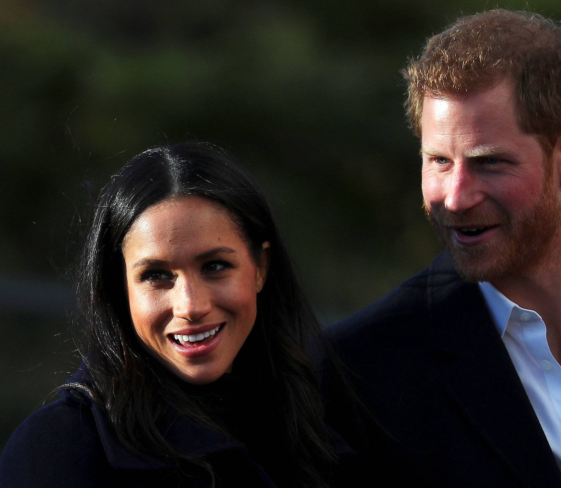 Britain's Prince Harry and his fiancee Meghan Markle visit a school in Nottingham