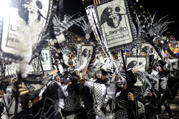 Carnival magic descends on Rio as second night of elite samba schools lights up the Sambadrome, in Rio de Janeiro