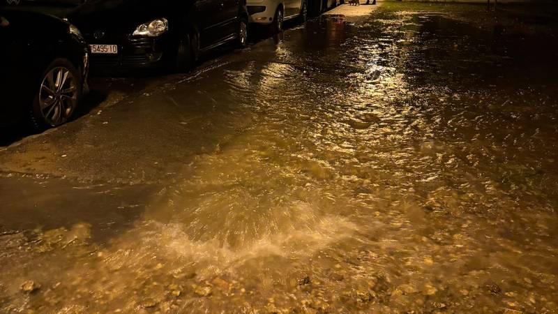 Pukla cijev u Gajnicama: Ulica poplavljena, stanari bez vode
