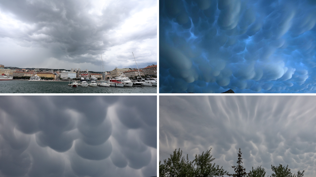 FOTO Pogledajte kako su jučer izgledali oblaci diljem zemlje. Evo što nas danas očekuje