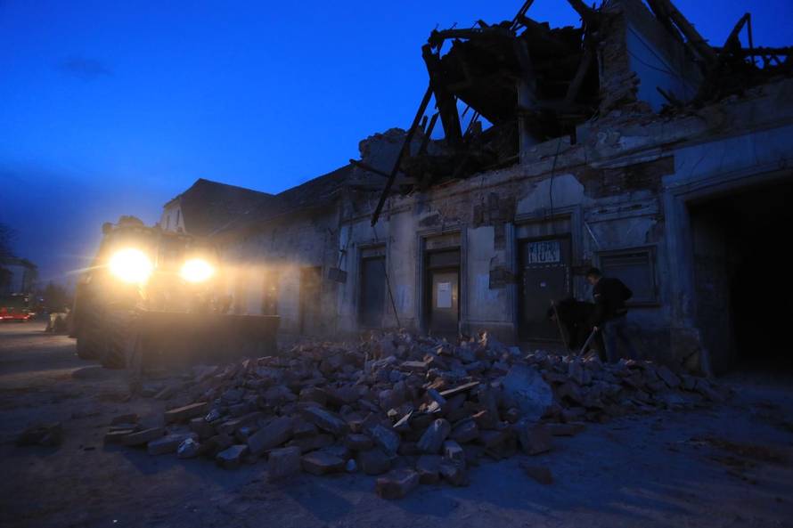 Posljedice razornog potresa u Petrinji i okolici