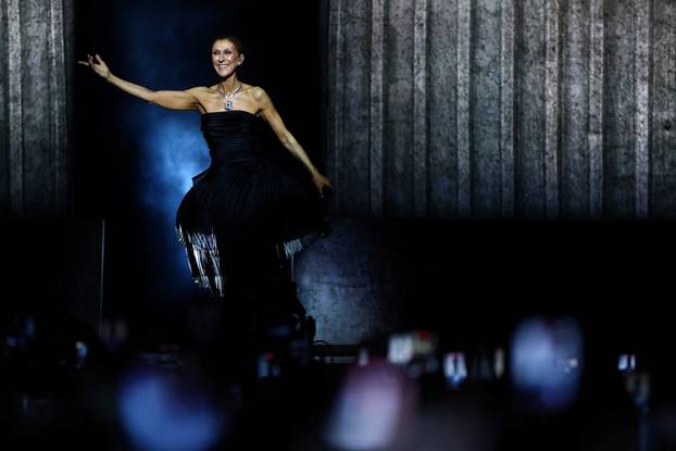 First concert of Canadian singer Celine Dion at the Plenitude Arena in the La Defense district of Nanterre