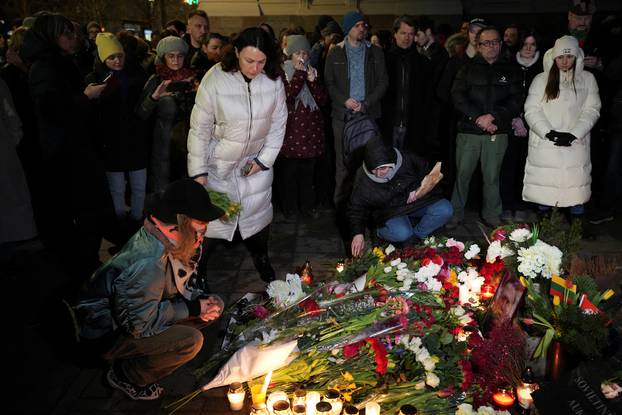 Memorial event in memory of Alexei Navalny in Vilnius