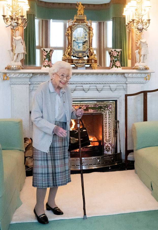 FILE PHOTO: Queen Elizabeth welcomes Liz Truss at Balmoral Castle