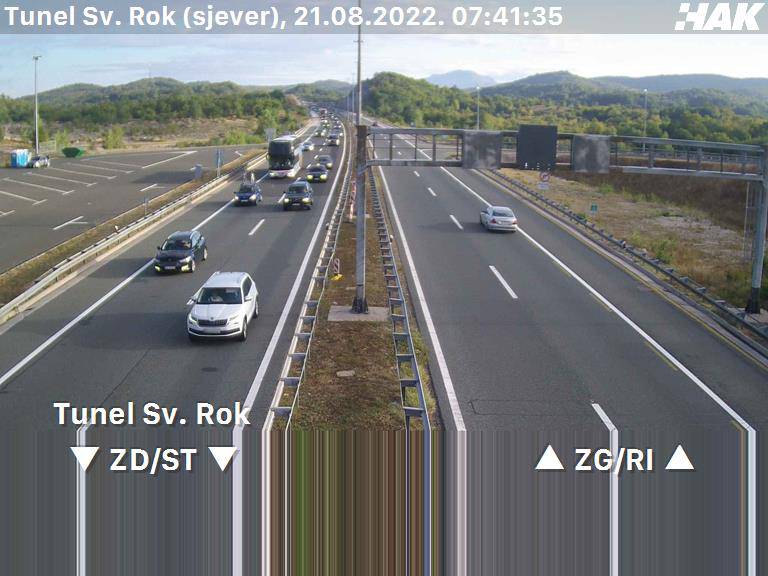 Sudar u tunelu Sveti Rok na A1: Prema Zagrebu kolona 10 km