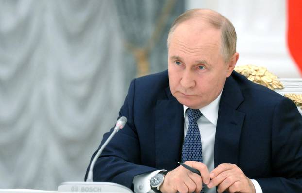 Russian President Putin chairs a meeting in Moscow