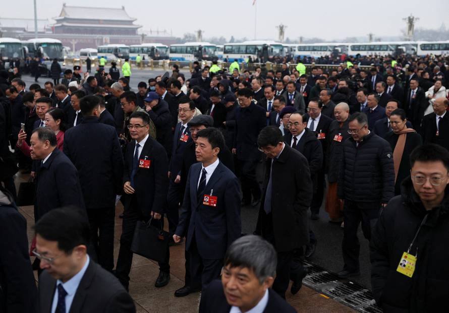 China's NPC opening session at the Great Hall of the People, in Beijing