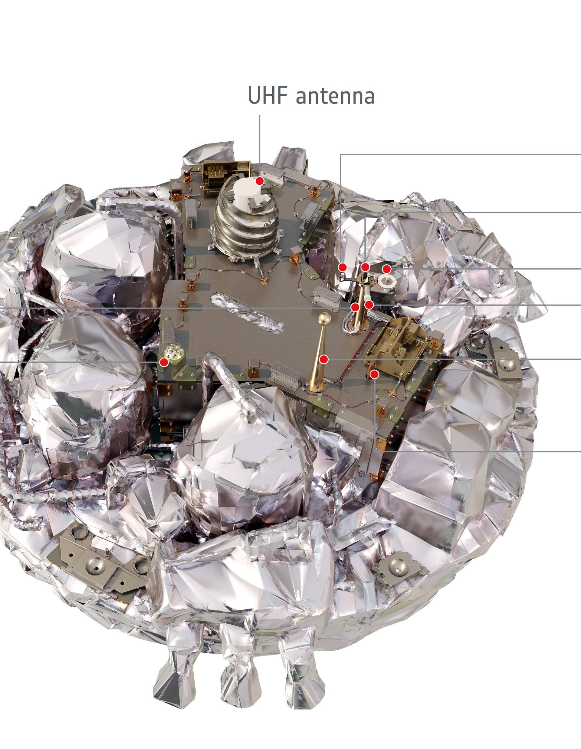 An illustration released by ESA shows the Schiaparelli EDM lander