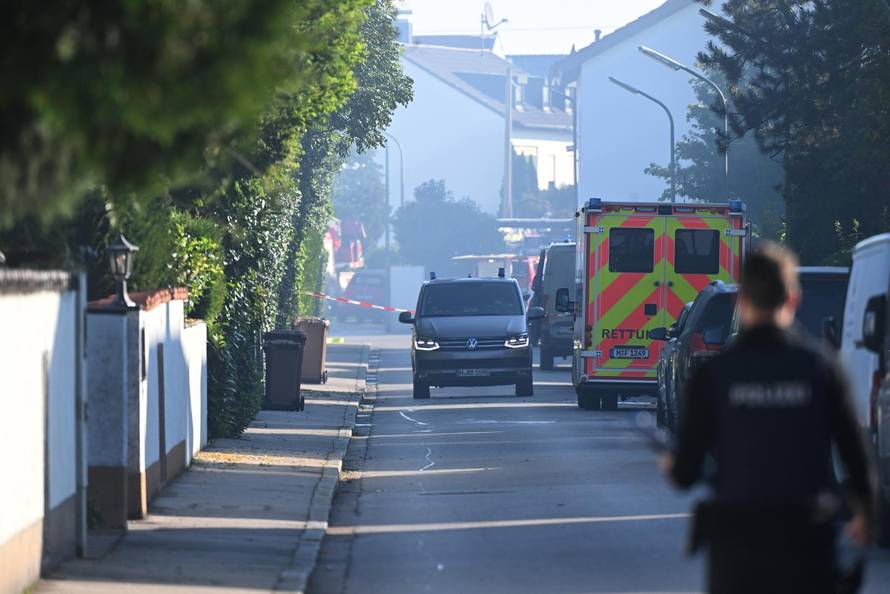 Fire in Munich - large-scale deployment of police and fire department