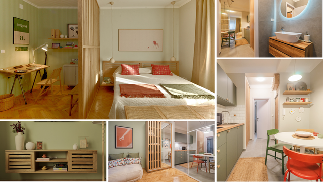 Stan od 36 m2 u Zagrebu obitelj dizajnera uredila u retro stilu: Pregradom su 'povećali' prostor