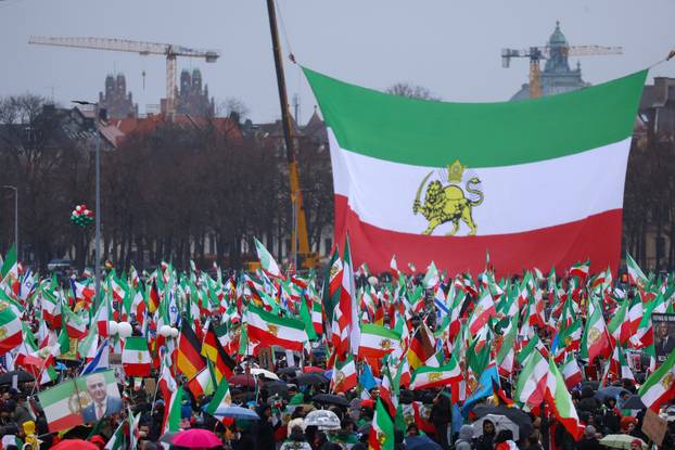 Demonstration against the Iranian government under the motto 'Freedom for Iran', in Munich