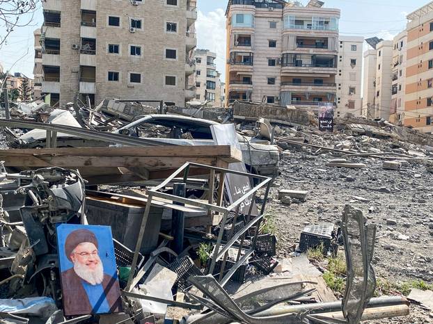 Aftermath of Israeli strikes in Beirut